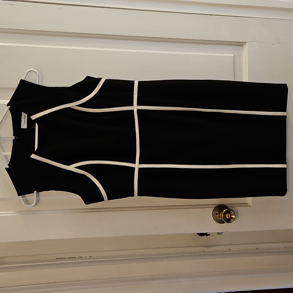 Calvin Klein Black and White Women's Dress